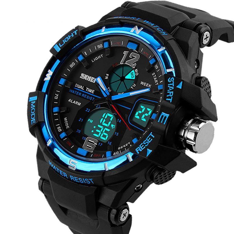 Fashion Digital Army Military Watch Mens Sports  Wristwatch  Shock Resist Clock Quartz Watch Waterproof 50M - SJB-DIAMOND ELITES