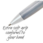 BIC Atlantis Ultra Comfort Retractable Ball Pen, 1.00 mm, Black Ink, Pack of 1