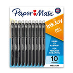 Paper Mate InkJoy Gel Pens, Medium Point, Black, 10 Count - SJB-DIAMOND ELITES