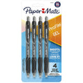 Paper Mate Profile Retractable Gel Pens, 0.7 mm, Black, 4 Count - SJB-DIAMOND ELITES