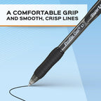 Paper Mate Profile Retractable Gel Pens, 0.7 mm, Black, 4 Count - SJB-DIAMOND ELITES