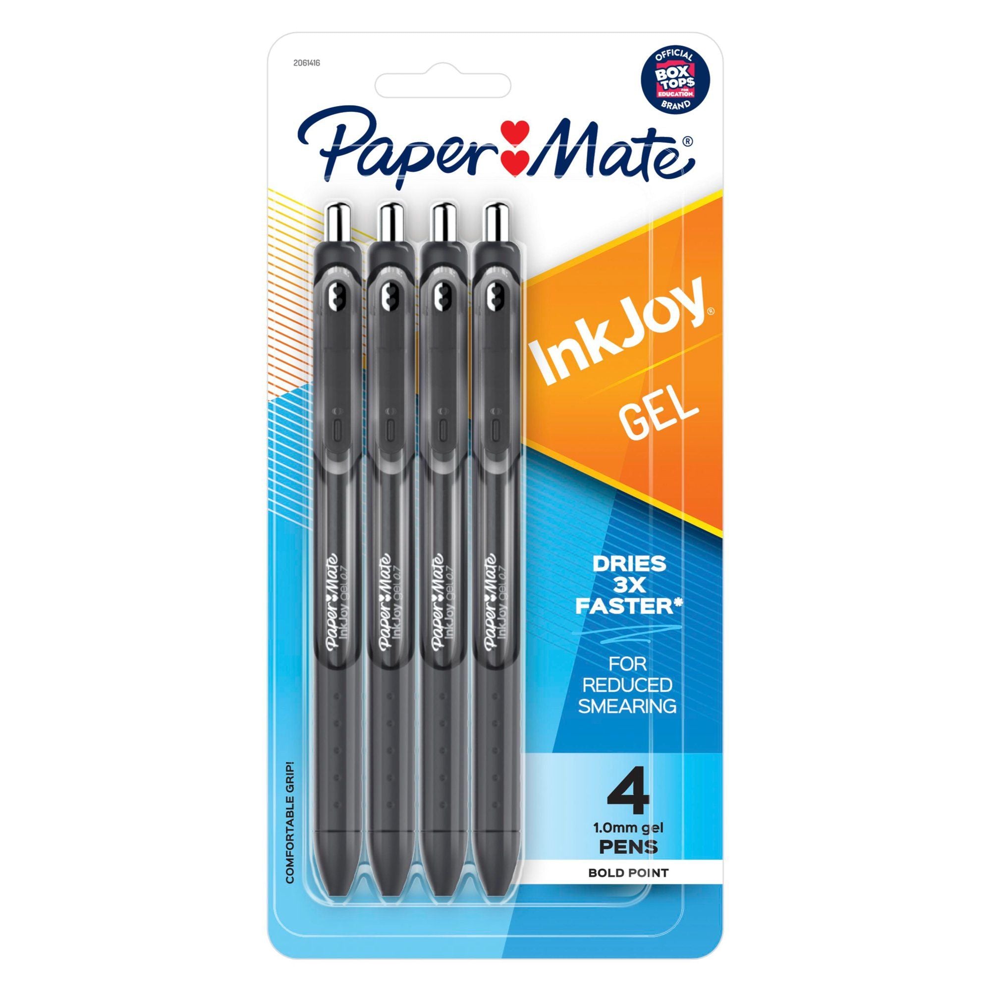 Paper Mate InkJoy Retractable Gel Pens, Bold Point, Black, 4 Count - SJB-DIAMOND ELITES