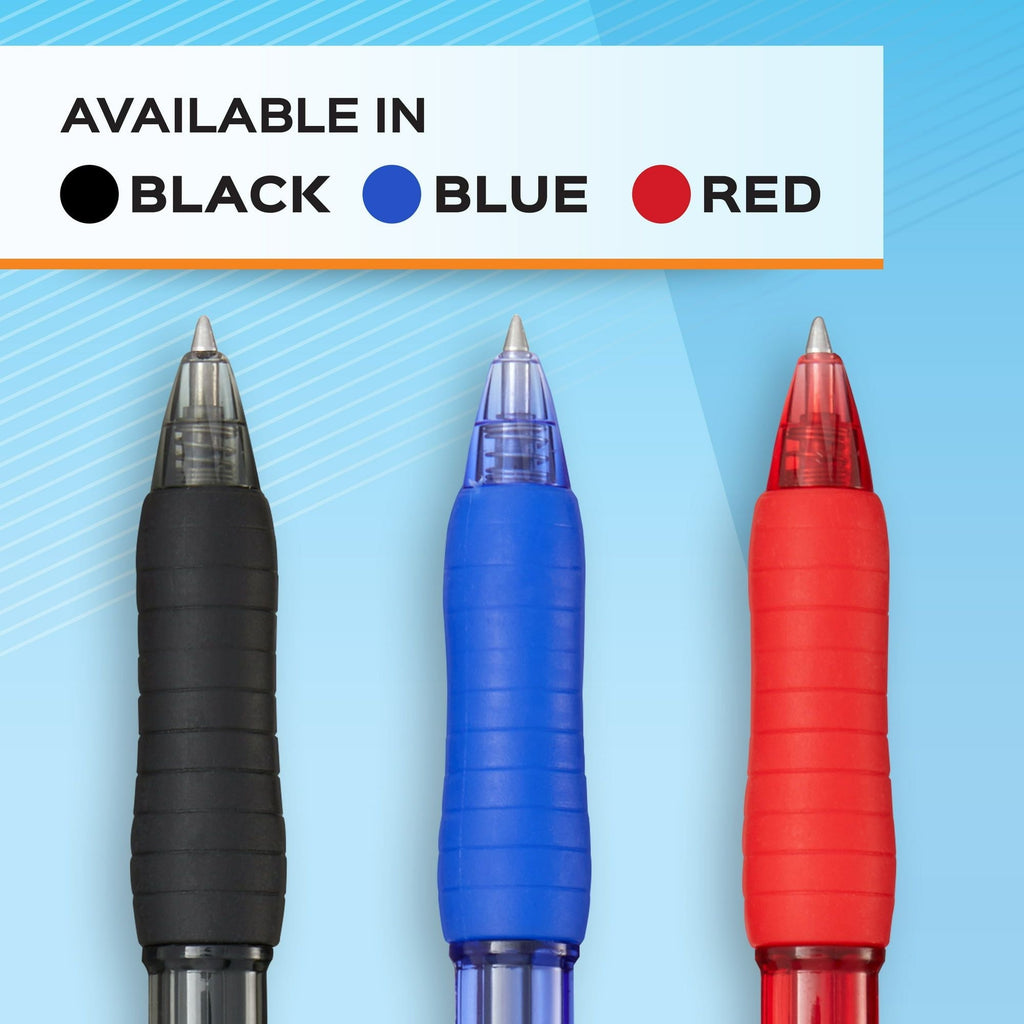 Paper Mate Gel Pen, Profile Retractable Pen, 0.7 mm, Black, 8 Count