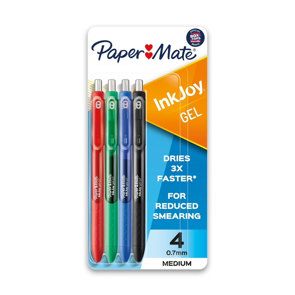Paper Mate Ink Joy Assorted Retractable Gel Pen 4 pk