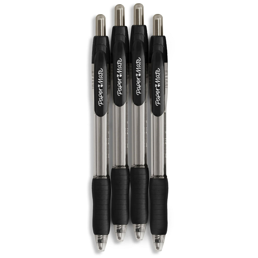 Paper Mate Profile Retractable Ballpoint Pens, 1.4 mm Bold Point, Black, 4 Count - SJB-DIAMOND ELITES