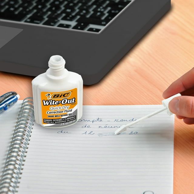 BIC Wite-Out Quick Dry Correction Fluid, 0.7 oz, White, 1 Count EasyOptionXY LLC