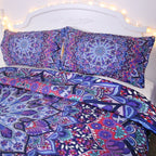 Purple red quilt cover set of four Pi-Mart