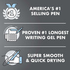 Pilot G2 Premium Retractable Gel Ink Rolling Ball Pens, Extra Fine Point, Black, 5 Count
