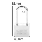 The Padlock Of The White Steel Electric Meter