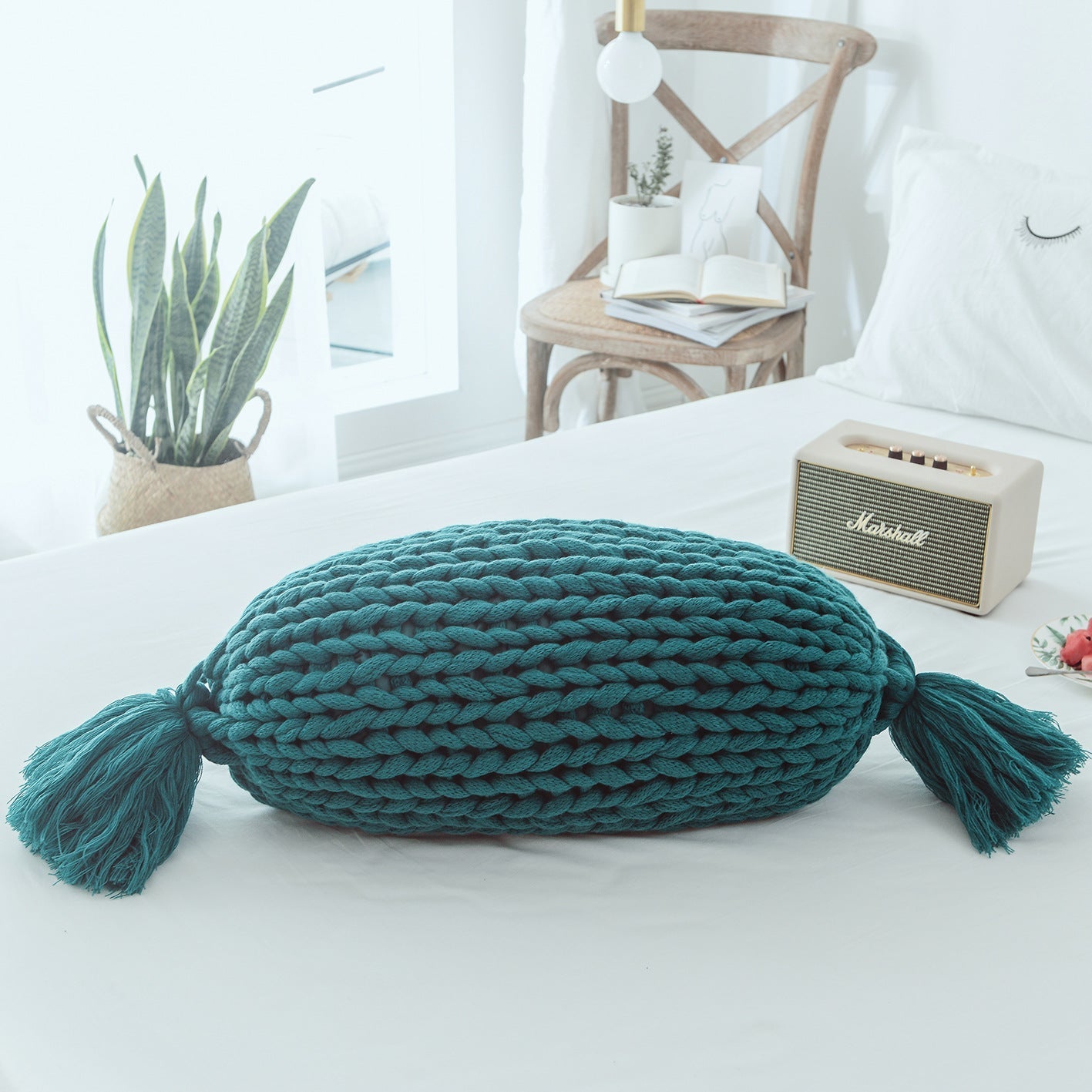 Handmade Wool Sofa Cushion Cushion Solid Color Cushion Pi-Mart