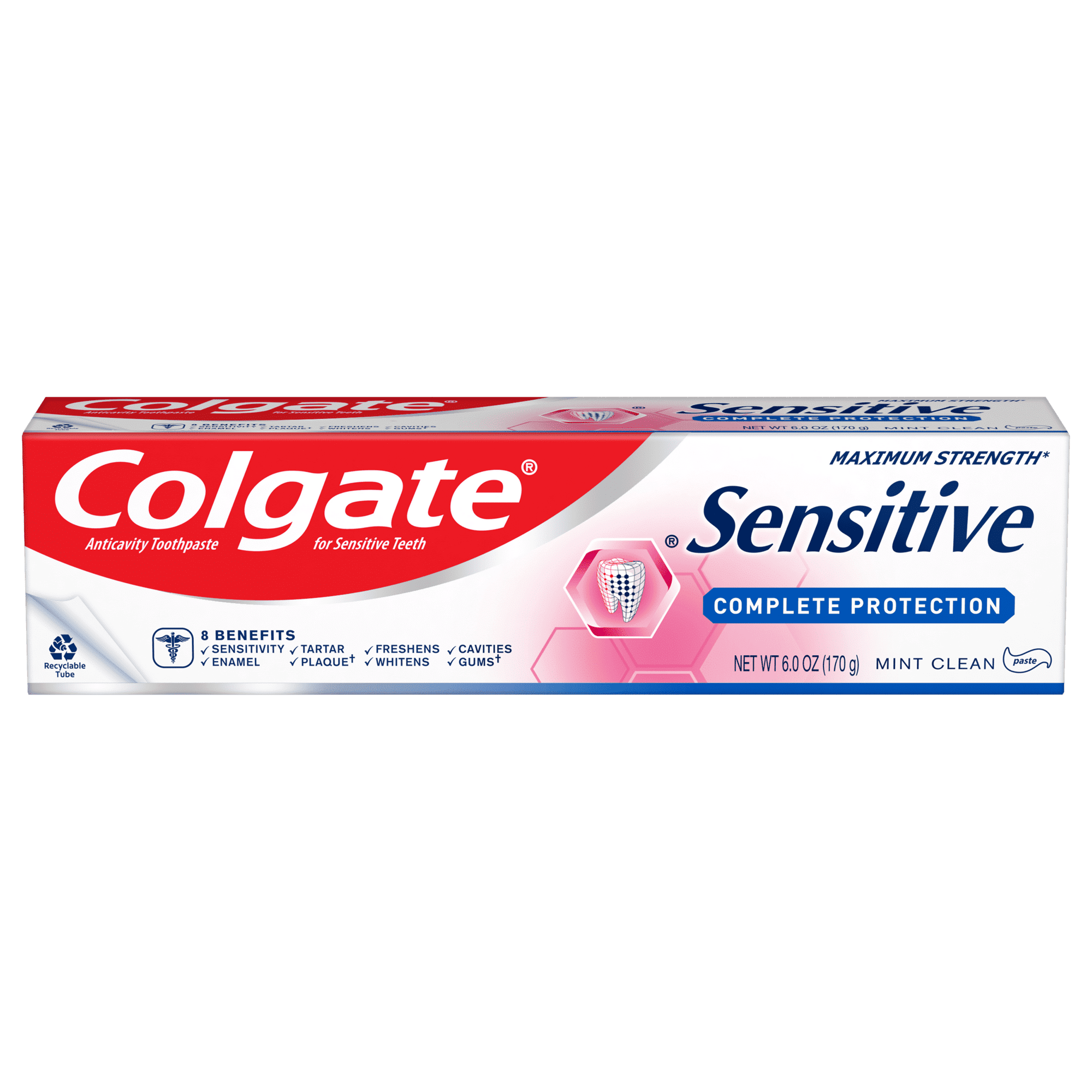 Colgate Sensitive Complete Protection Toothpaste; Sensitive Teeth; Mint; 6 oz EasyOptionXY LLC