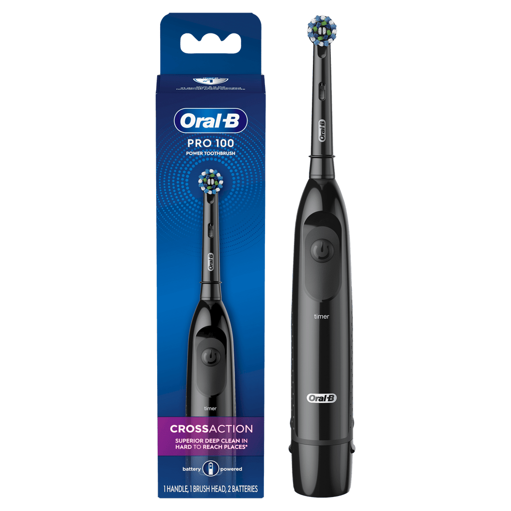 Oral-B Pro-Health Clinical Battery Electric Toothbrush, Black, Compact Head, Adults & Children 3+