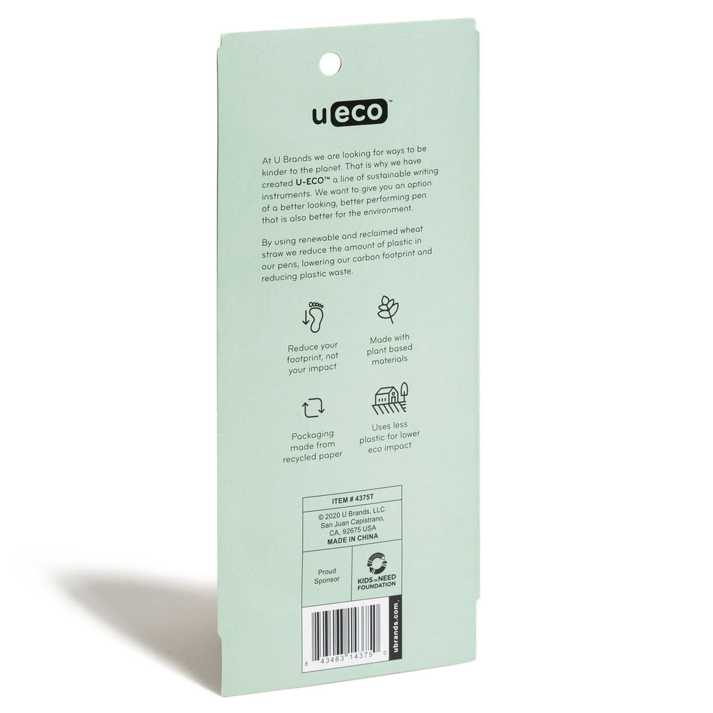 U Brands U-Eco Gel Pen, Black Ink, Pastel Speckle, 4 Count - SJB-DIAMOND ELITES