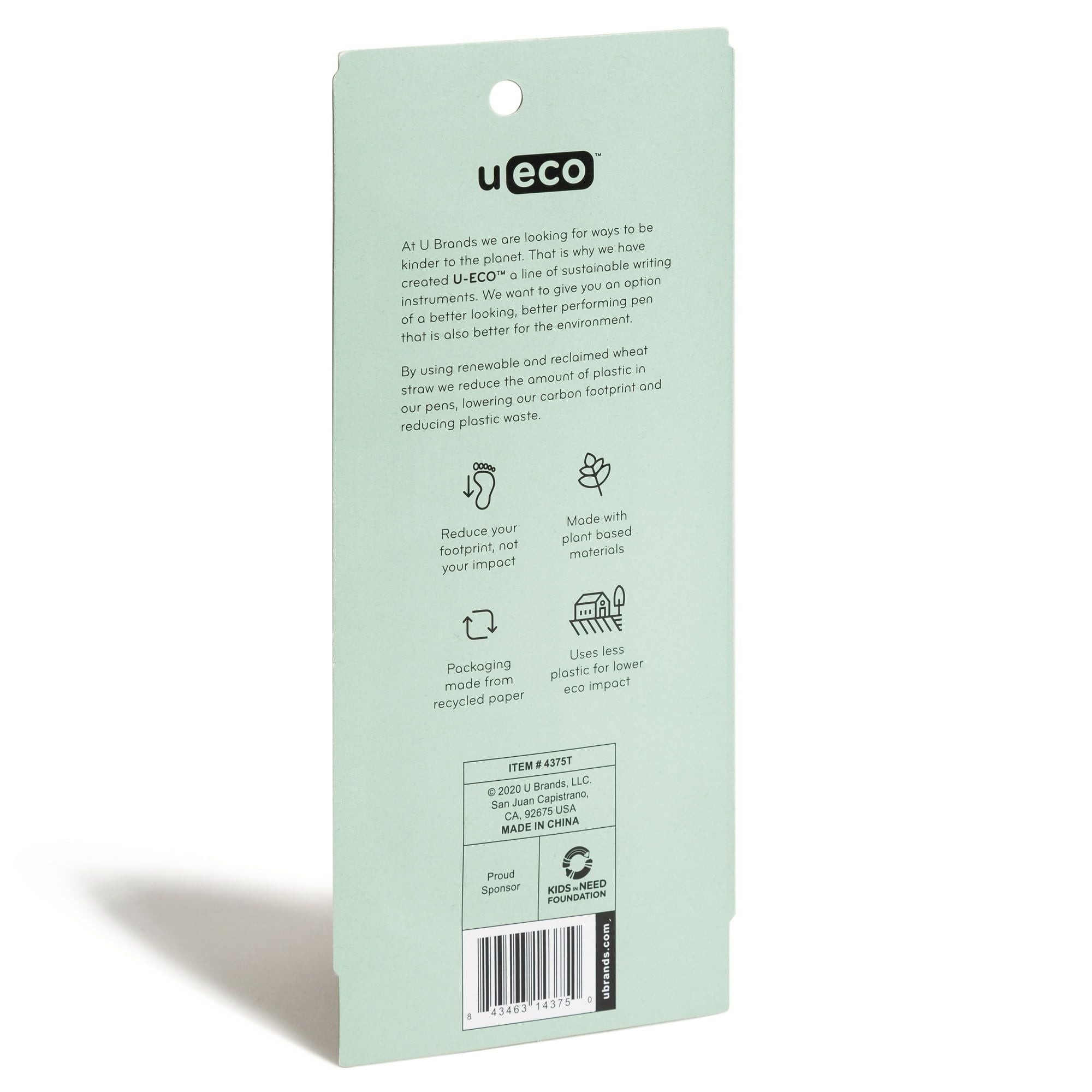 U Brands U-Eco Gel Pen, Black Ink, Pastel Speckle, 4 Count - SJB-DIAMOND ELITES