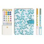 U BRANDS Handmade Florals Journaling Set, Multicolor, Stationery, Pens Included, 2057U