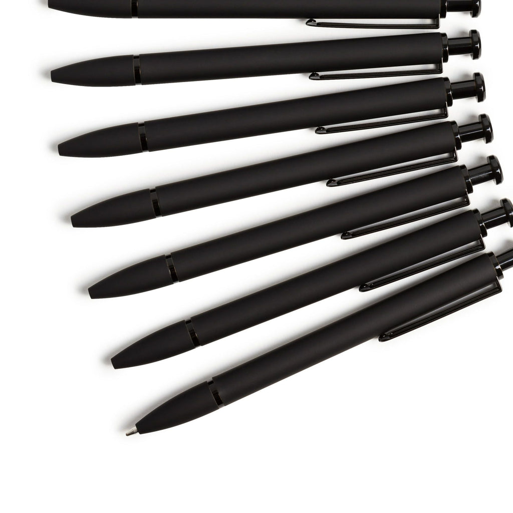 U Brands Monterey Soft Touch Ballpoint Pens, Midnight, 12 Count (3786U01-24)
