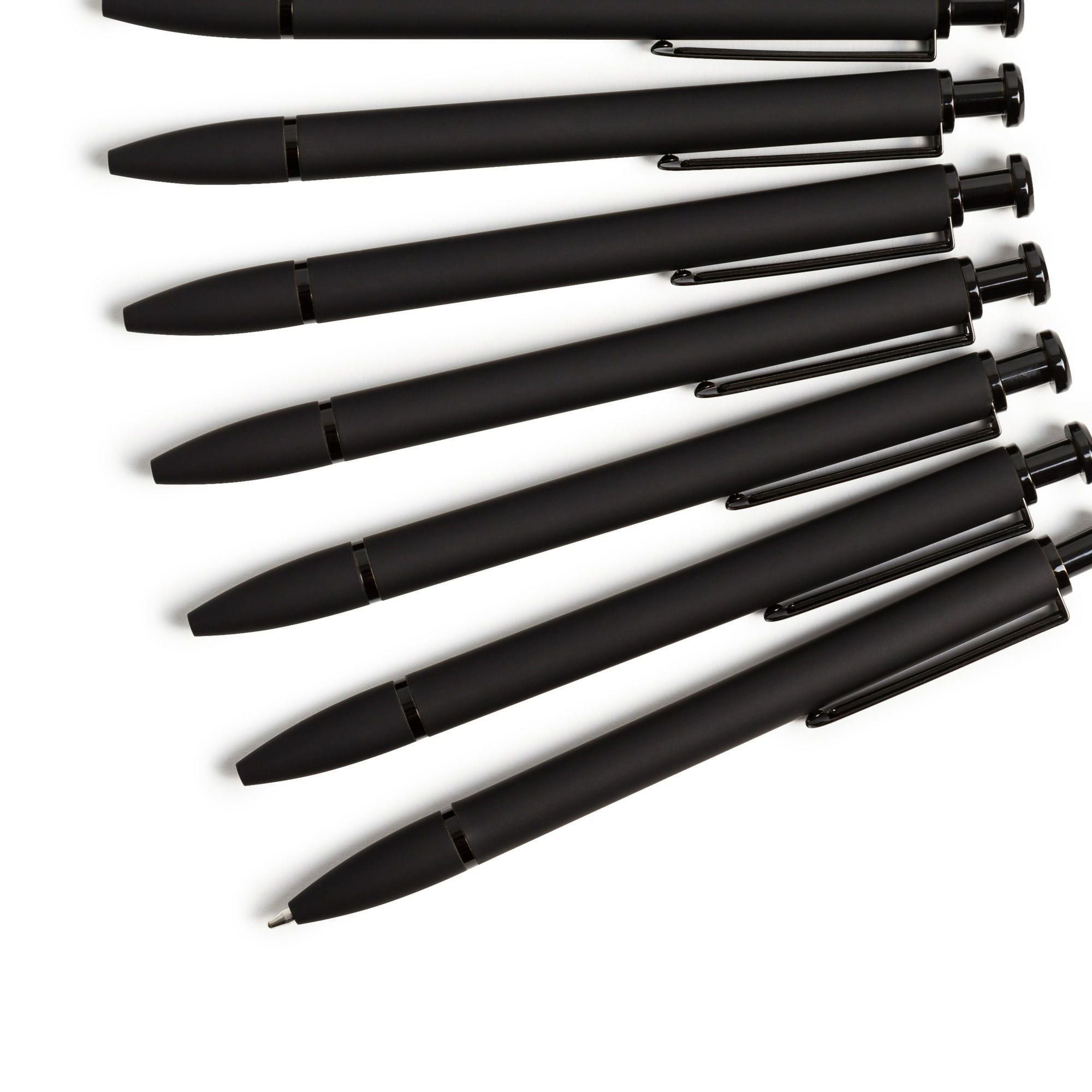 U Brands Monterey Soft Touch Ballpoint Pens, Midnight, 12 Count (3786U01-24)