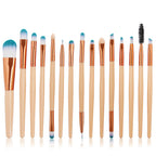 15 packs of champagne makeup brushes Pi-Mart
