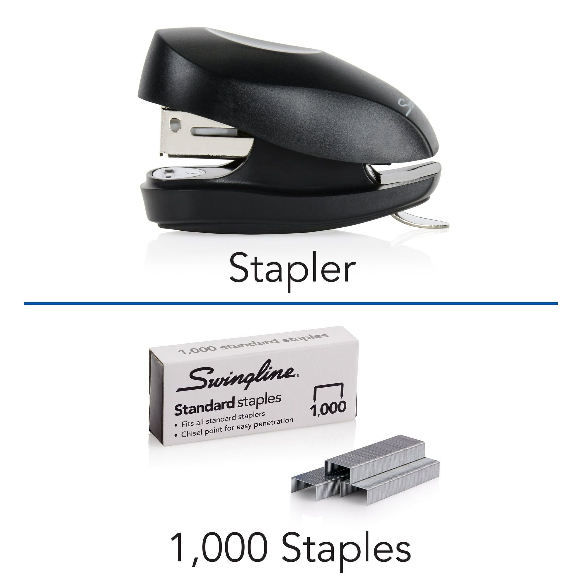 Swingline Tot Stapler, 12 Sheets, Black (S700022-WMT) - SJB-DIAMOND ELITES