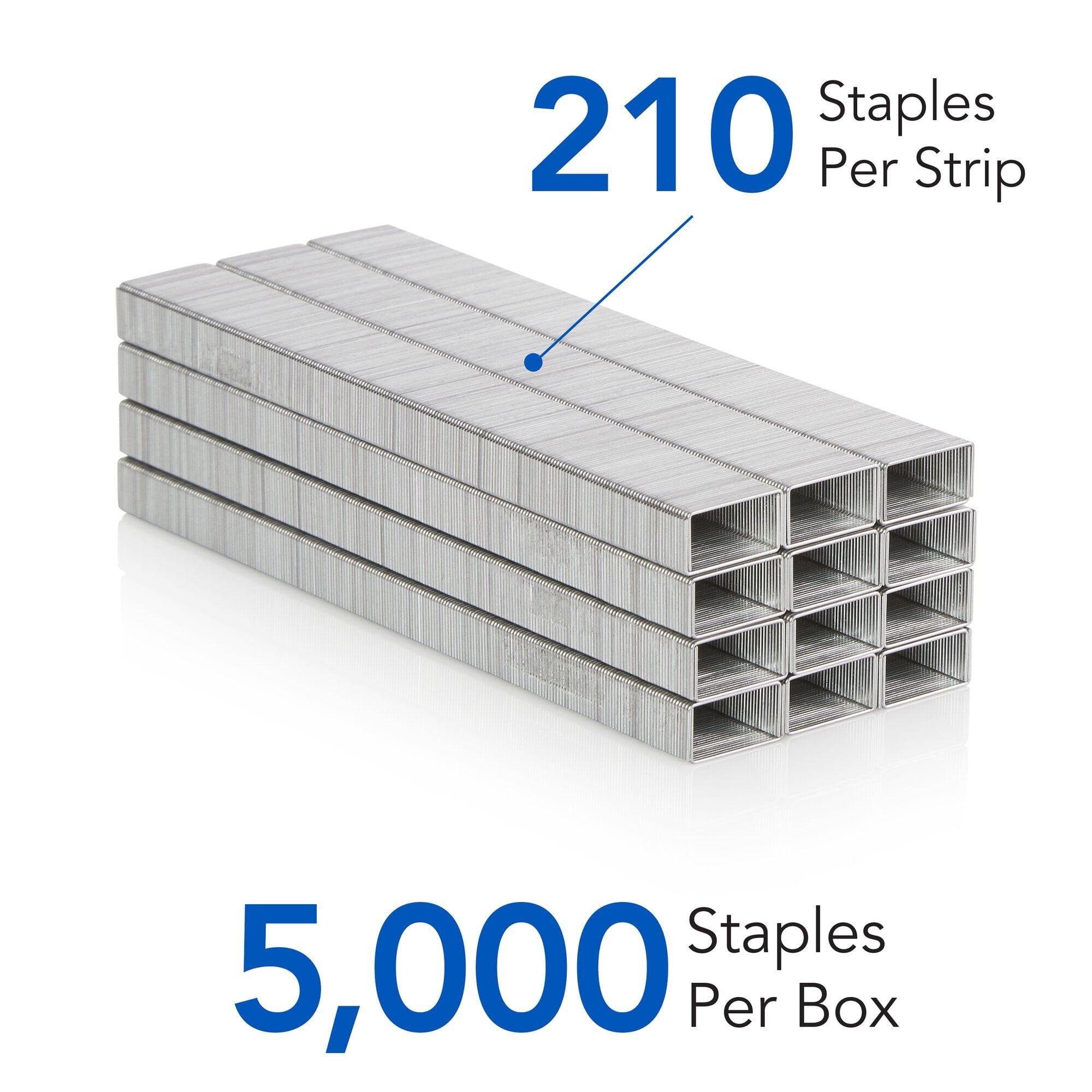 Swingline Standard Staples, 1/4" Length, 210 Per Strip, 5,000 Per Box - SJB-DIAMOND ELITES