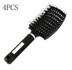 Hairbrush Anti Klit Brushy Haarborstel Women Detangler Hair Brush Bristle Nylon Scalp Massage  Teaser Hair Brush Comb Pi-Mart