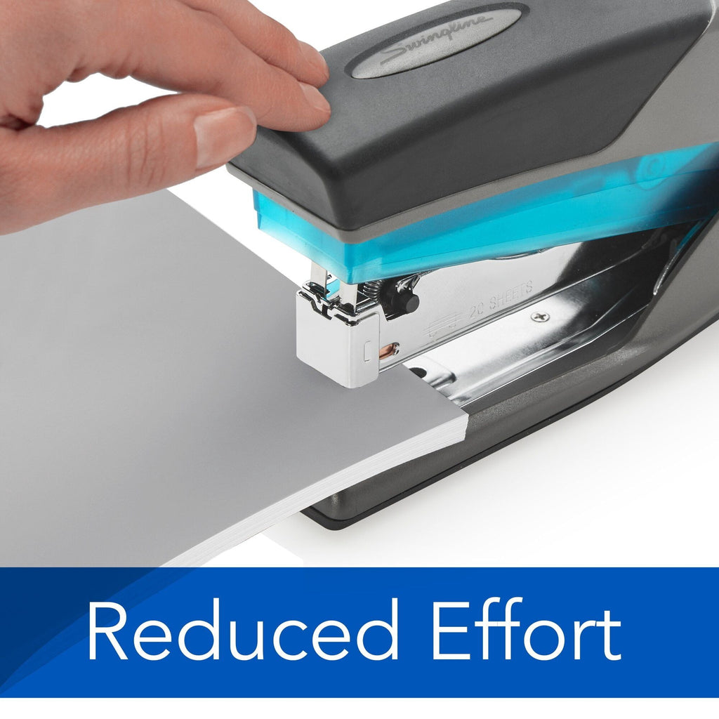 Swingline Optima 25 Reduced Effort Stapler, 25 Sheets, Blue/Gray - SJB-DIAMOND ELITES