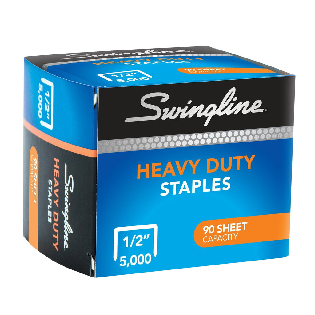 Swingline Heavy Duty Staples, 1/2" Leg Length, 5,000/Box - SJB-DIAMOND ELITES