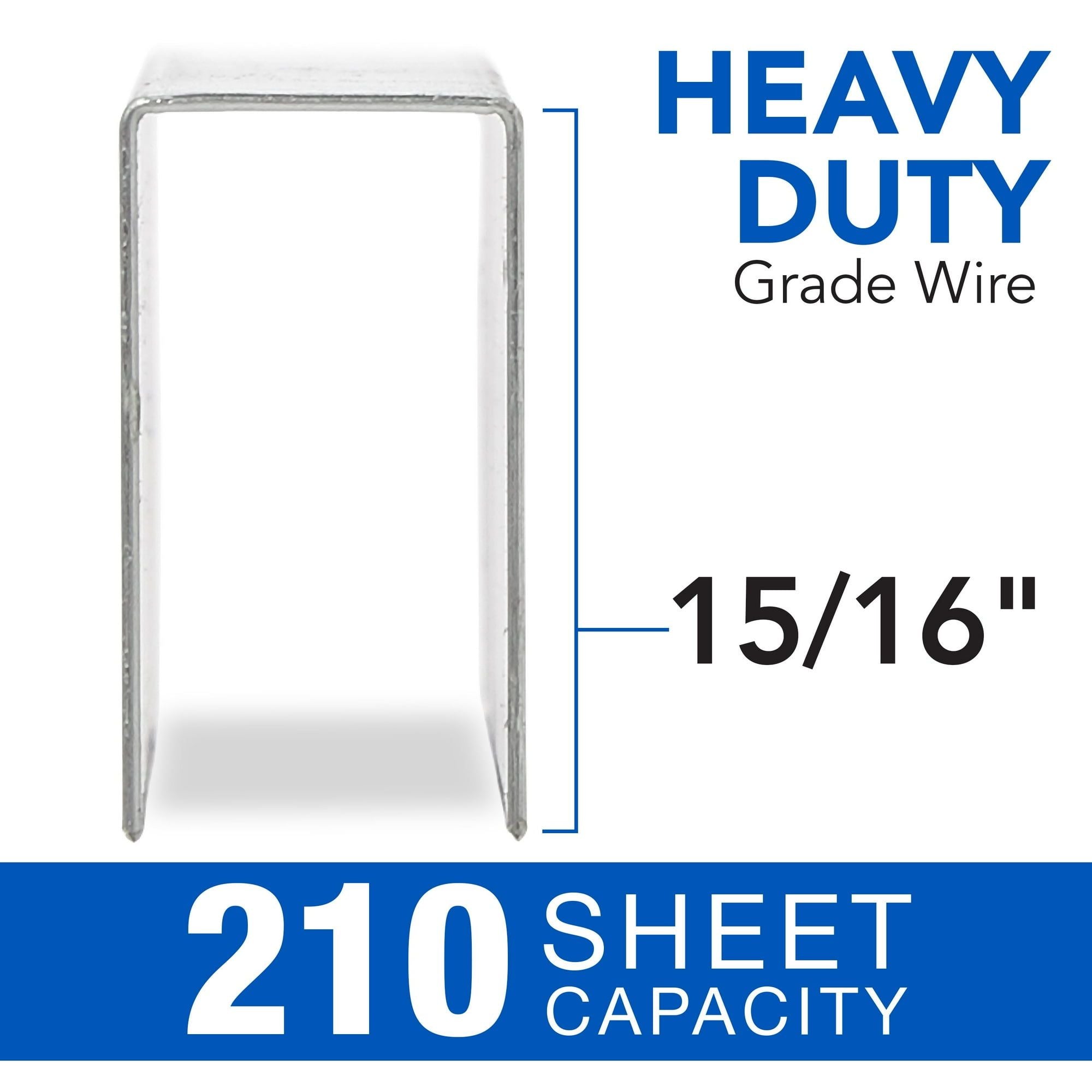 Swingline Premium Heavy Duty Staples, 15/16" Leg, 100 Per Strip, 1,000/Box - SJB-DIAMOND ELITES