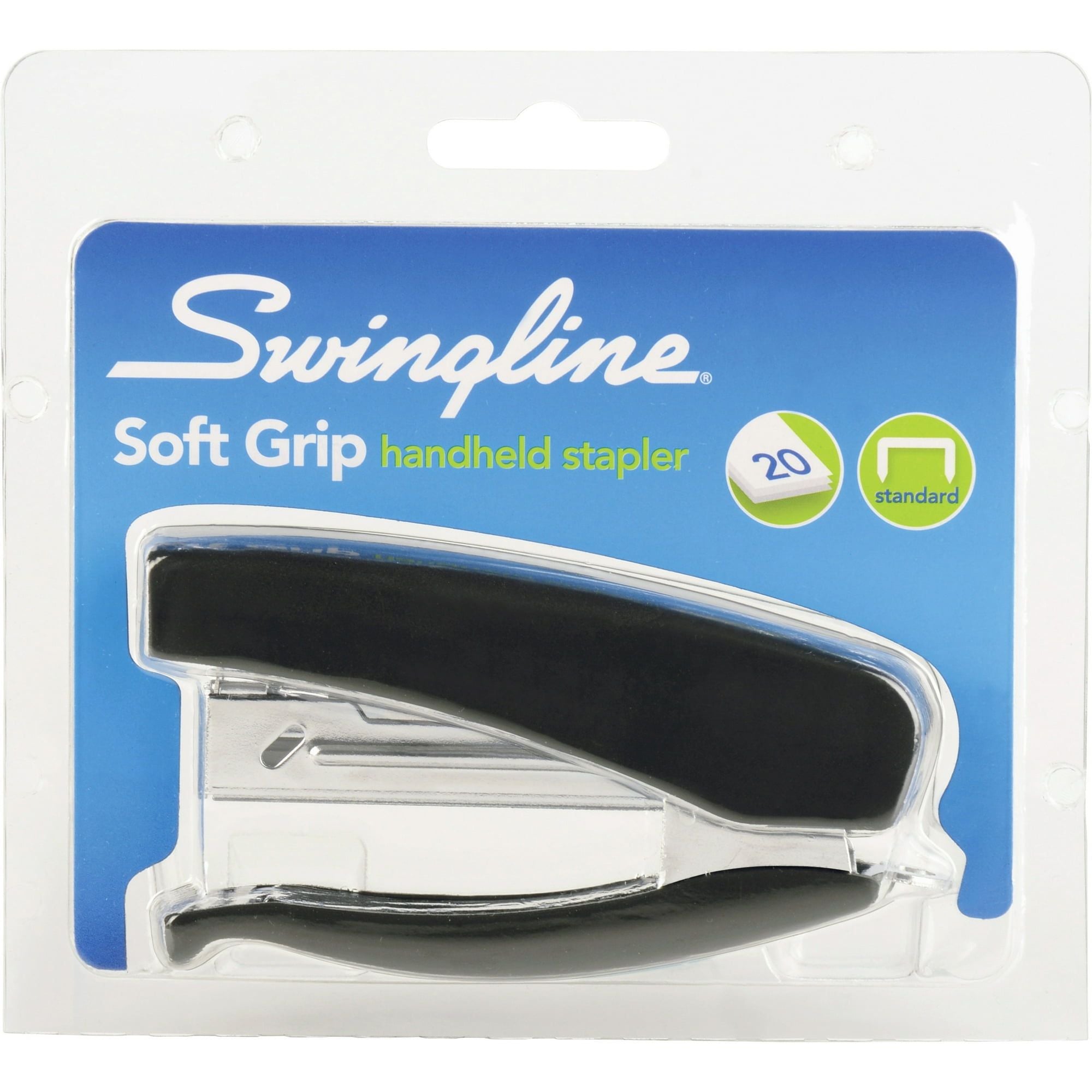 Swingline Soft Grip Half Strip Hand Stapler, 20-Sheet Capacity, Black - SJB-DIAMOND ELITES