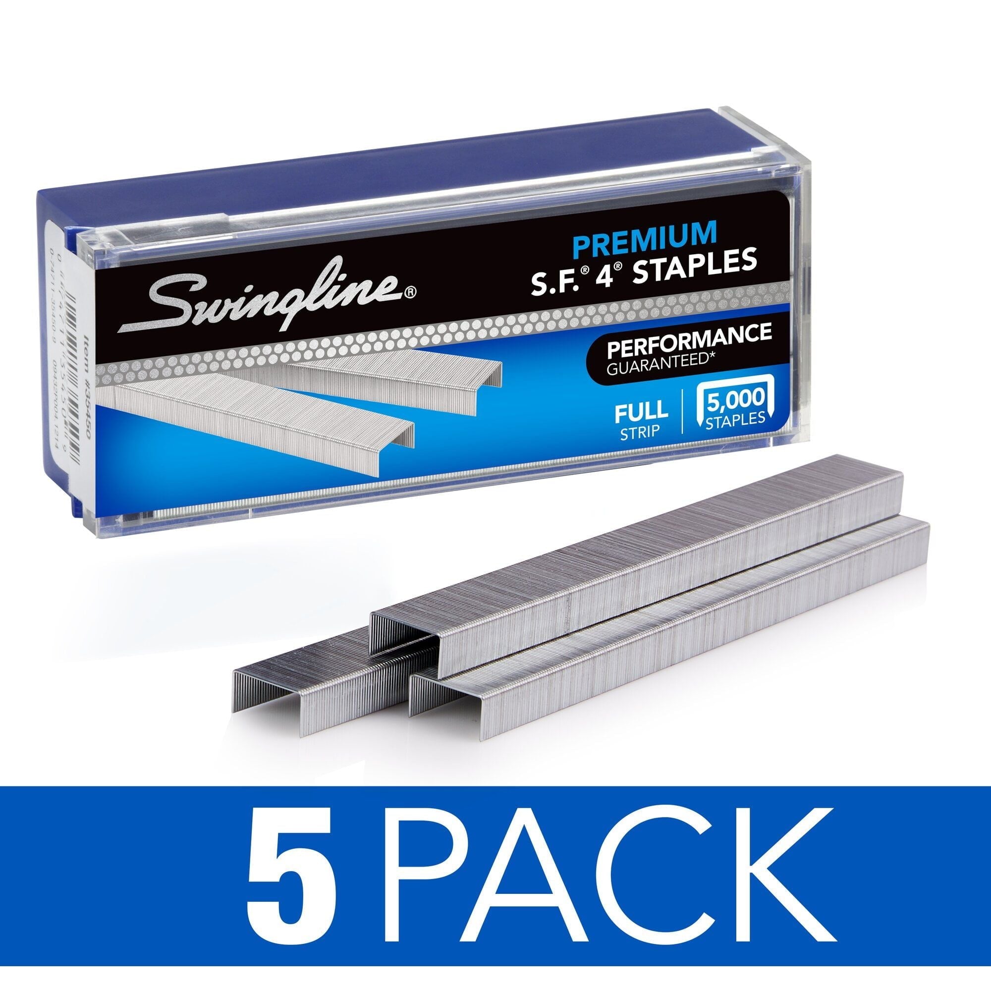 Swingline S.F. 4 Premium Staples, 1/4" Length, 210 Per Strip, 5,000/Box, 5 Pack - SJB-DIAMOND ELITES