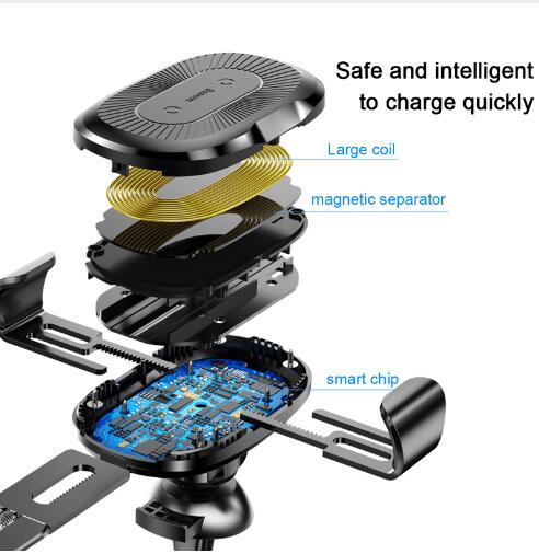 Gravity Bracket Wireless Car Charger – Fast, Secure, &amp; Hands-Free Charging On The Go Pi-Mart