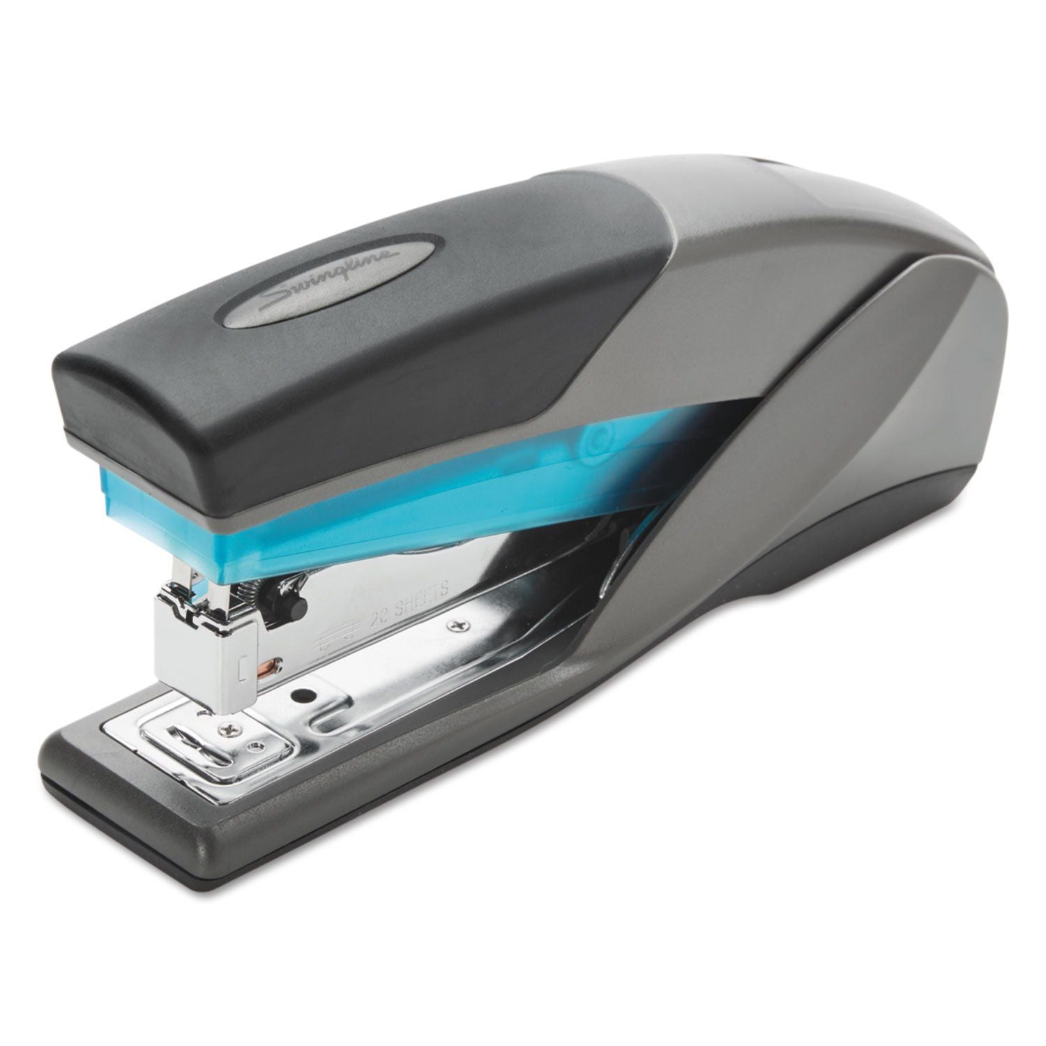 Swingline? Optima 25 Reduced Effort Stapler, 25-Sheet Capacity, Slate Gray/Blue - SJB-DIAMOND ELITES