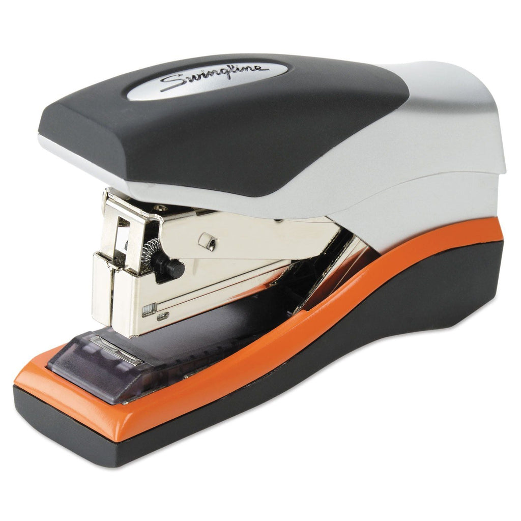 Swingline Optima 40 Compact Stapler, 40-Sheet Capacity, Black/Silver/Orange - SJB-DIAMOND ELITES