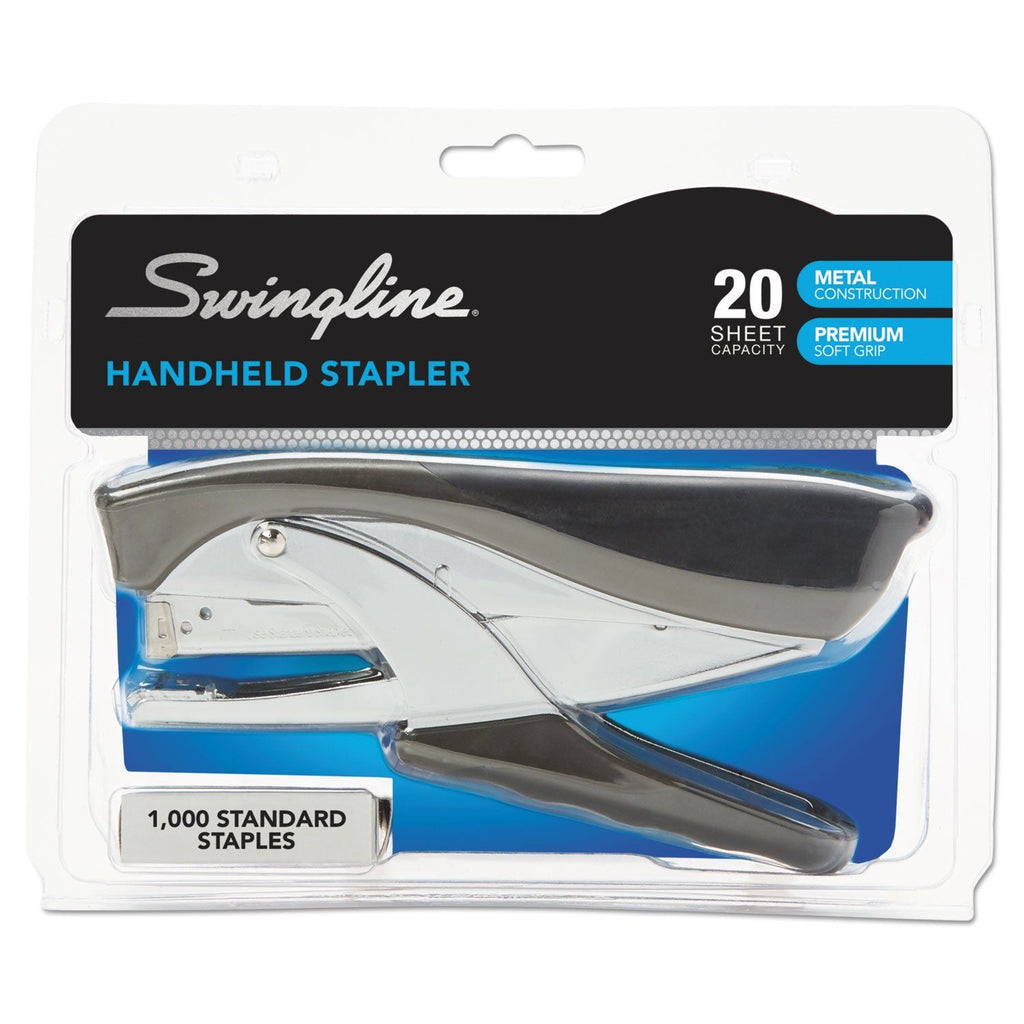 Swingline Commercial Full Strip Desk Stapler, 20-Sheet Capacity, Black - SJB-DIAMOND ELITES