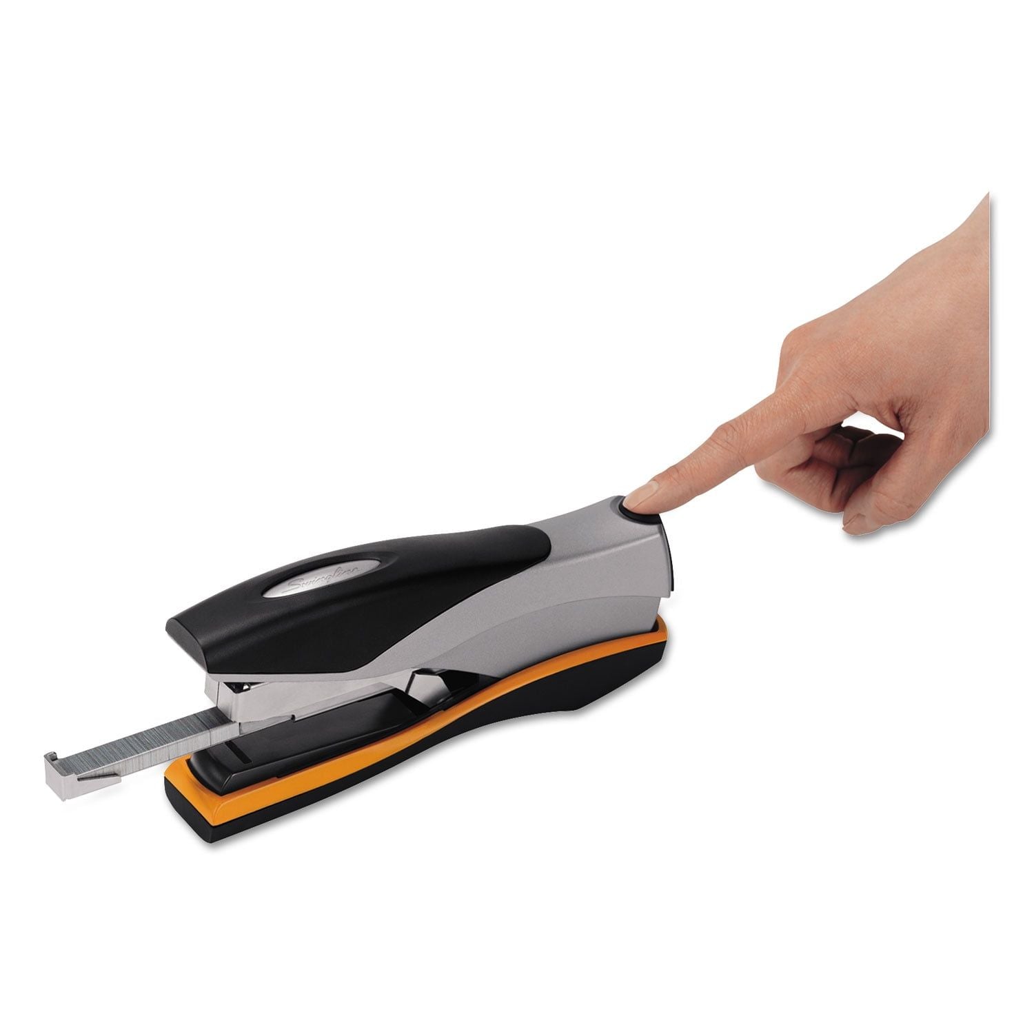Swingline Optima 40 Desktop Stapler, 40-Sheet Capacity, Silver/Black/Orange - SJB-DIAMOND ELITES