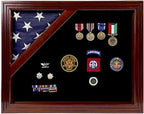 Flag Display Case American Flag Box Burial Flag Case. - Corner flag case The Military Gift Store