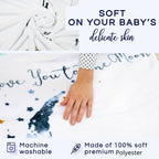 Extra Large Baby Milestone Blanket for Boys - Polyester Photography Prop with Monthly Growth Chart and Calendar - Perfect for Christmas, Halloween, and Thanksgiving Day Gifts Lootquake LLC