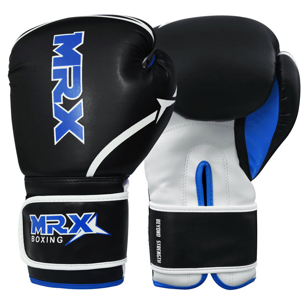 MRX Boxing Gloves Fighting Sparring Training Adult Junior Black Red Blue - SJB-DIAMOND ELITES
