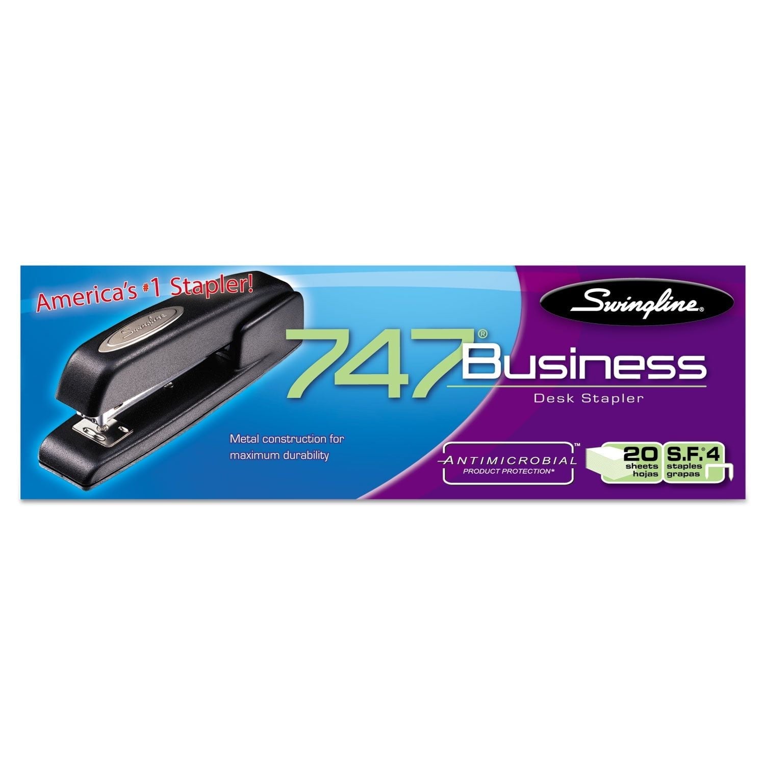 Swingline 747 Business Full Strip Desk Stapler, 25-Sheet Capacity, Black - SJB-DIAMOND ELITES