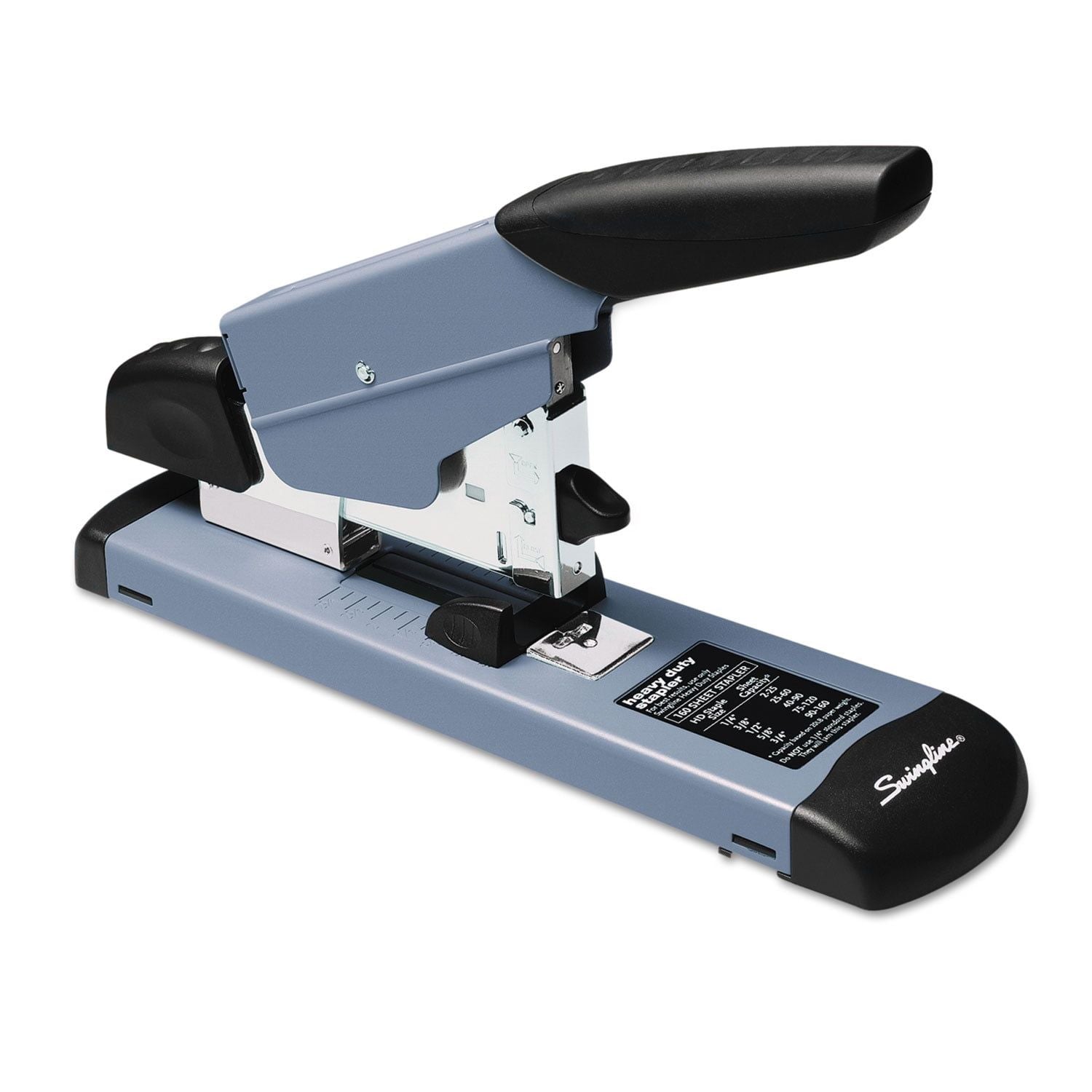 Swingline? Heavy-Duty Stapler, 160-Sheet Capacity, Black/Gray - SJB-DIAMOND ELITES