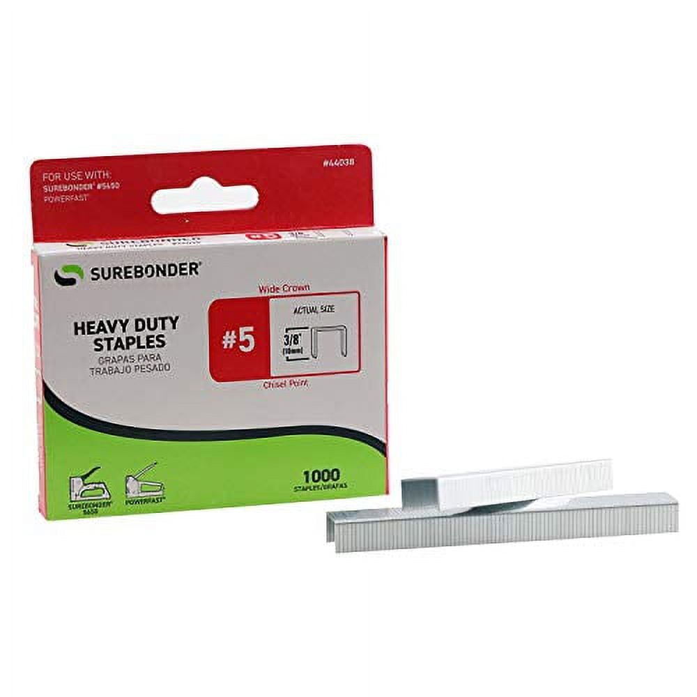 Surebonder 44038 Heavy Duty, Wide Crown, Swingline Type Staple with 3/8-Inch Leg Length, 1000-Pack - SJB-DIAMOND ELITES