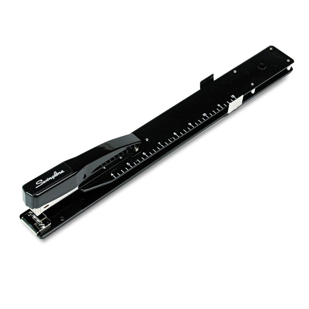 Swingline Heavy-Duty Long Reach Stapler, 20-Sheet Capacity, 12" Throat, Black - SJB-DIAMOND ELITES