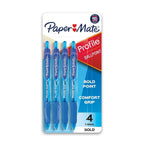 Paper Mate Profile Retractable Ballpoint Pen, Bold Point 1.4 mm, Blue, 4 Count - SJB-DIAMOND ELITES