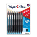 Paper Mate InkJoy 300RT Retractable Ballpoint Pens, Medium Point (1.0 mm), Black, 8 Count - SJB-DIAMOND ELITES