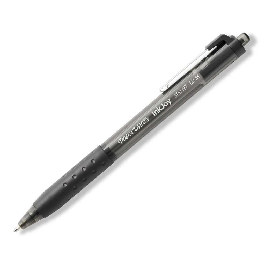 Paper Mate InkJoy 300RT Retractable Ballpoint Pens, Medium Point (1.0 mm), Black, 8 Count - SJB-DIAMOND ELITES