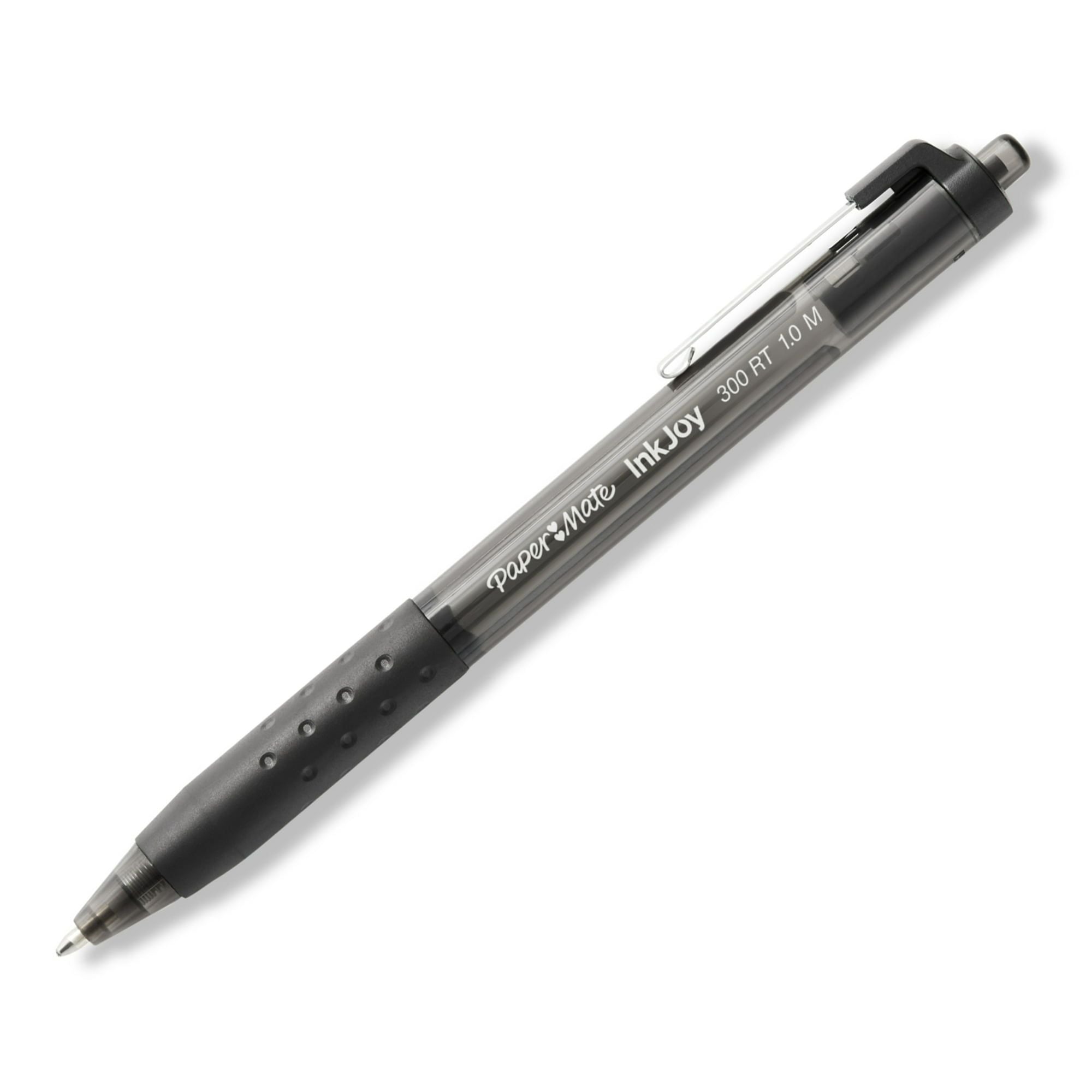 Paper Mate InkJoy 300RT Retractable Ballpoint Pens, Medium Point (1.0 mm), Black, 8 Count - SJB-DIAMOND ELITES