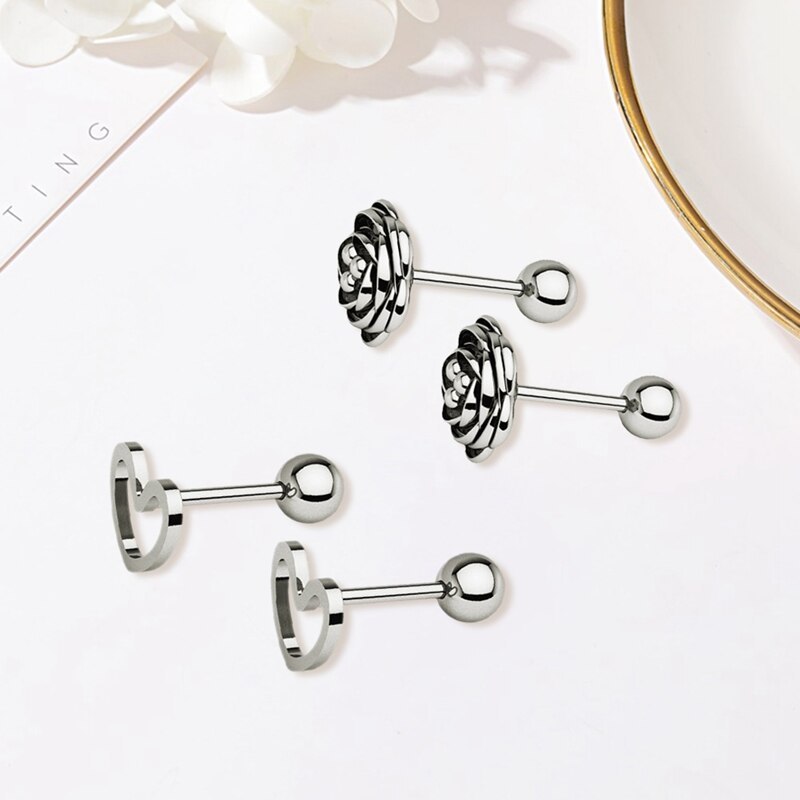 Exquisite zircon earring set Pi-Mart