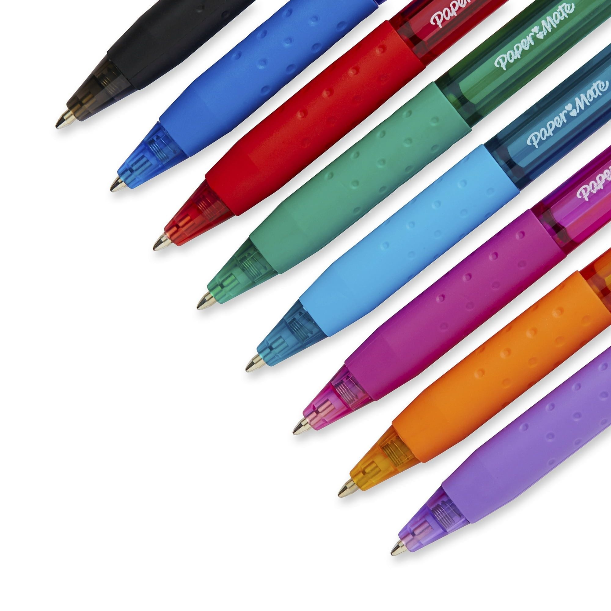 Paper Mate InkJoy Retractable Ballpoint Pen, 1.0 mm, Assorted Colors, 8 Count - SJB-DIAMOND ELITES