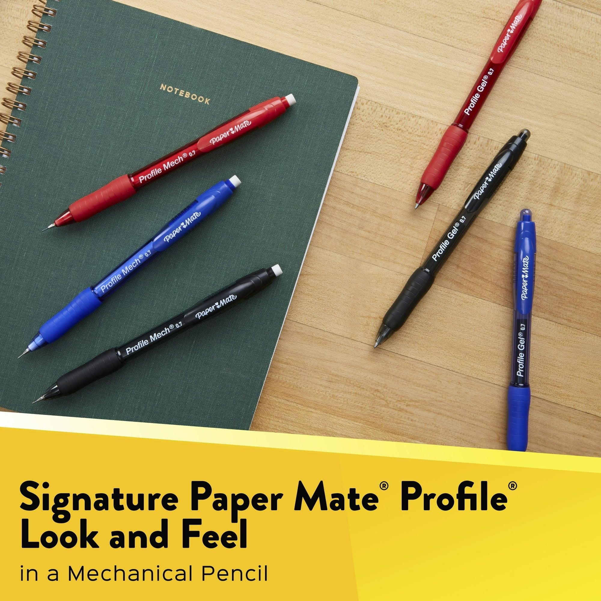 Paper Mate Profile Mech Mechanical Pencil Set, 0.7 mm #2 Pencil Lead, 2 Count - SJB-DIAMOND ELITES