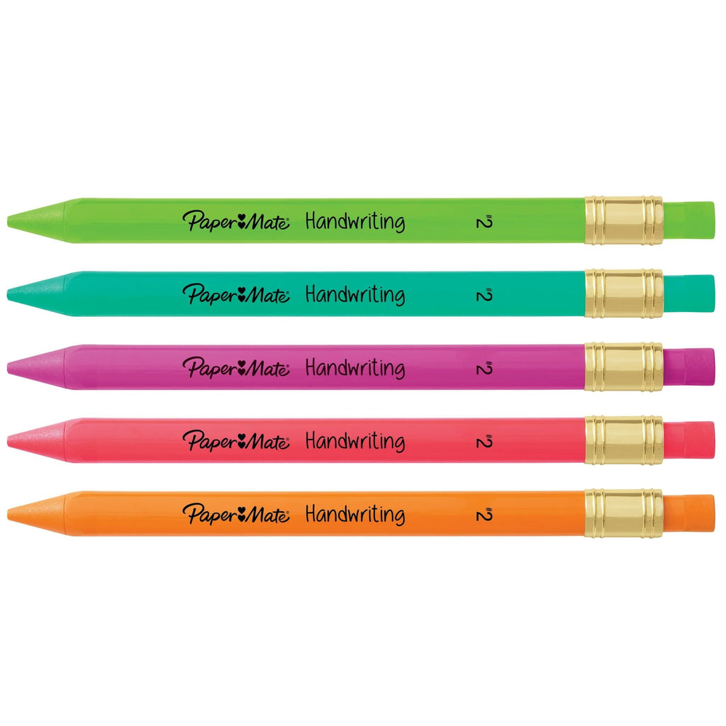Paper Mate Handwriting Triangular Mechanical Pencils, 1.3mm, 5 Count Set - SJB-DIAMOND ELITES